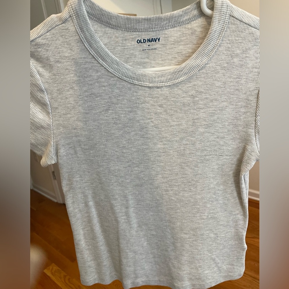 Old Navy Ribbed Crop Short Sleeve Tee
